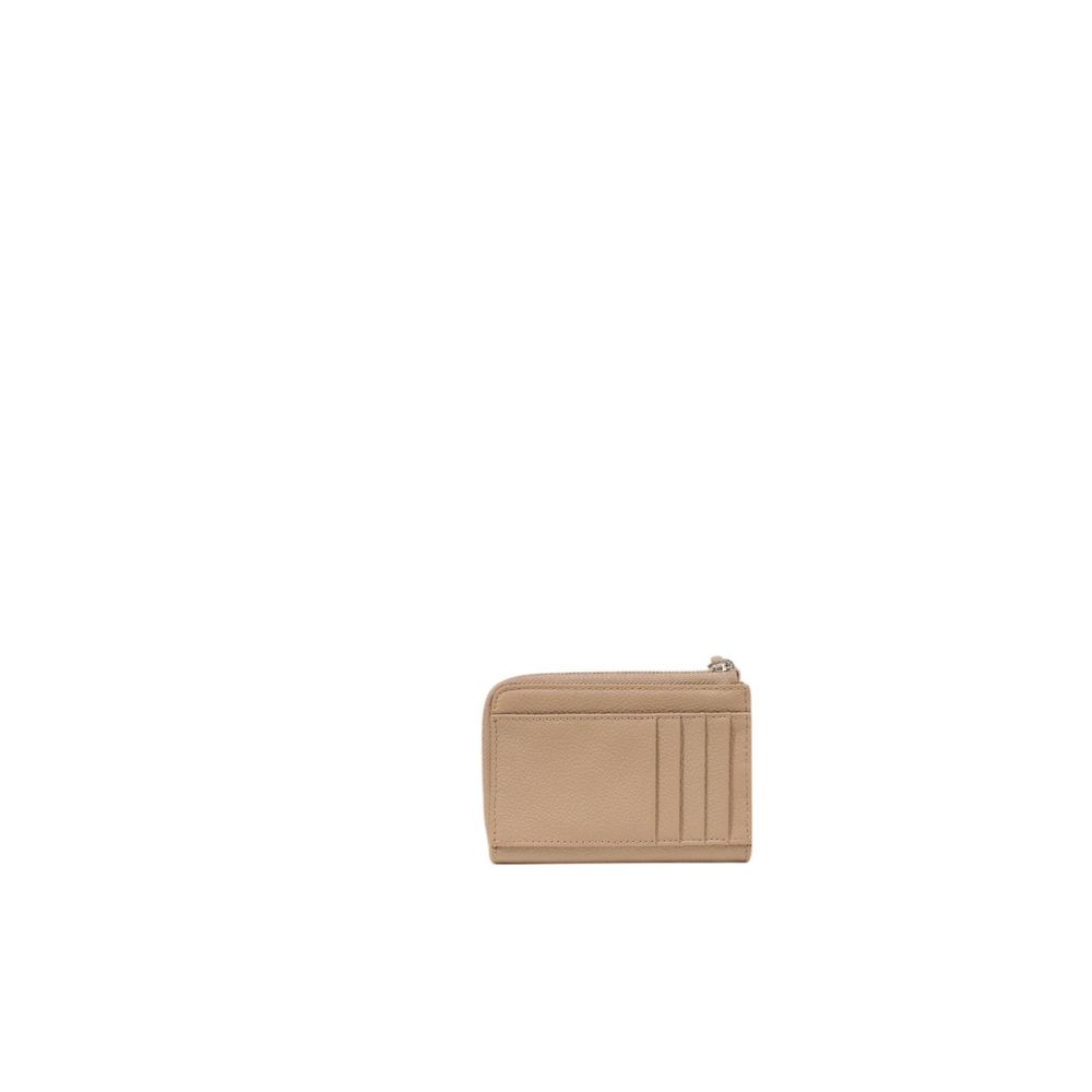 Beige Leather Wallet