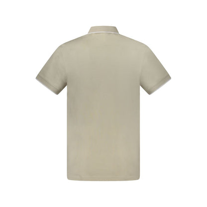 Beige Cotton Polo Shirt