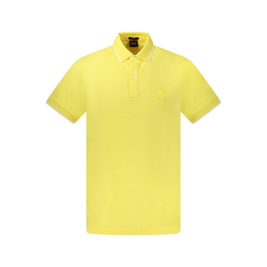 Yellow Cotton Polo Shirt