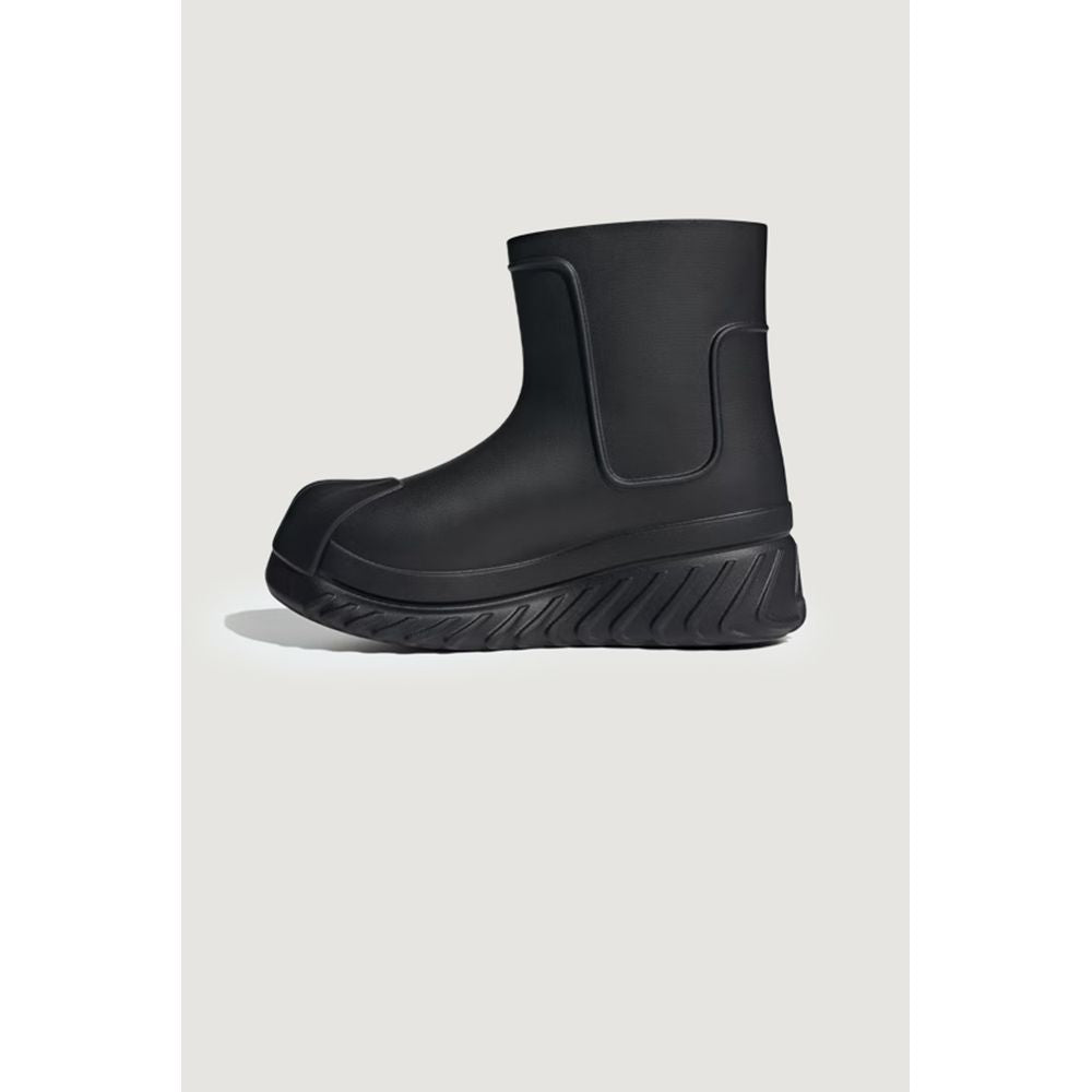 Black Synthetic Material Boot