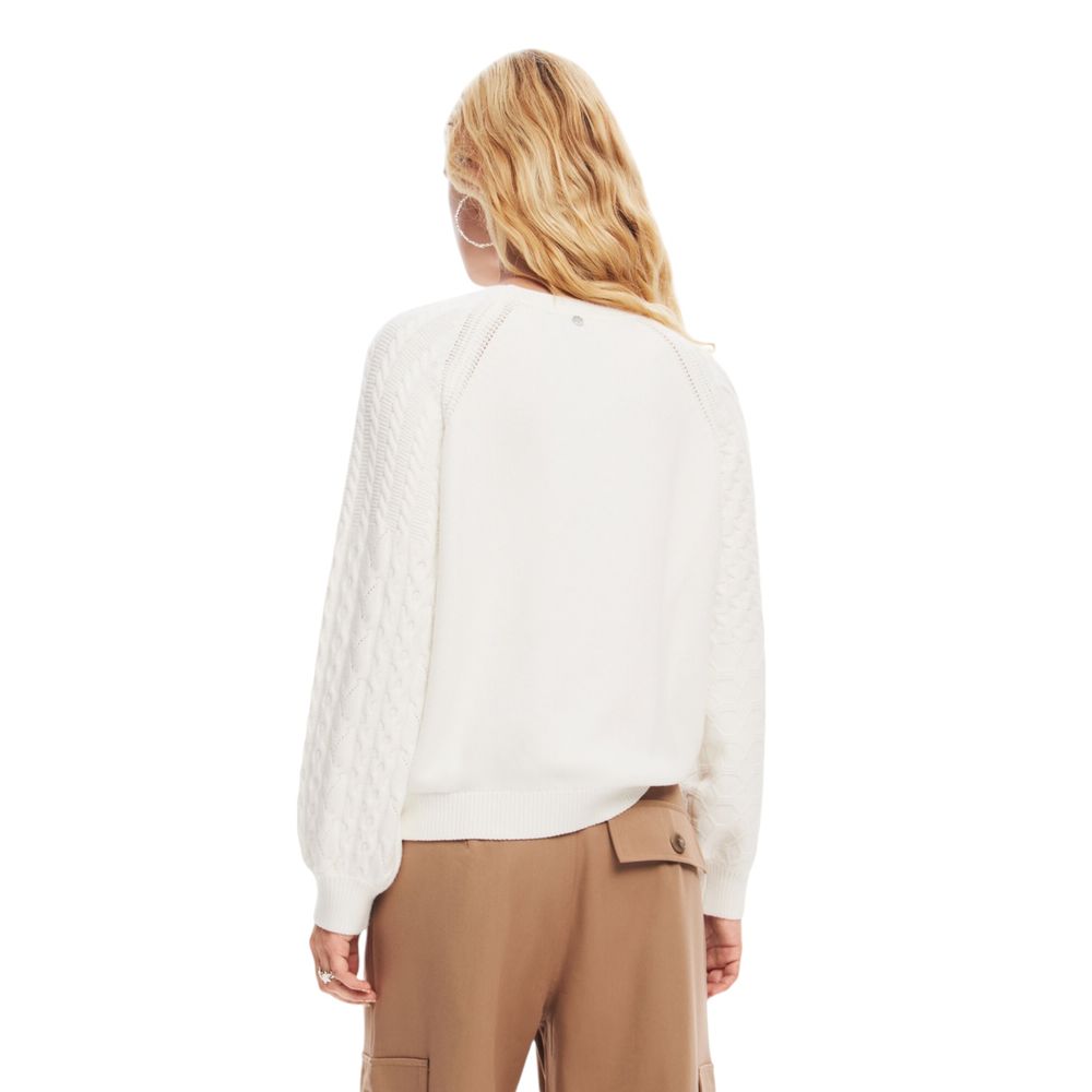 White Viscose Sweater