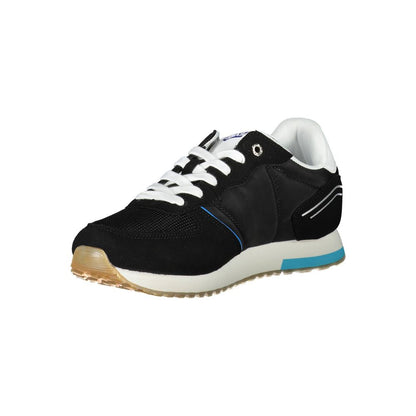 Black Polyester Sneaker