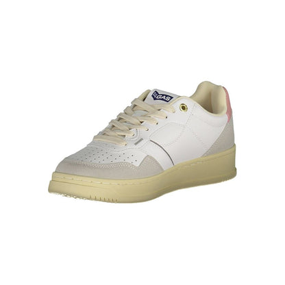 White Artificial Leather Sneaker