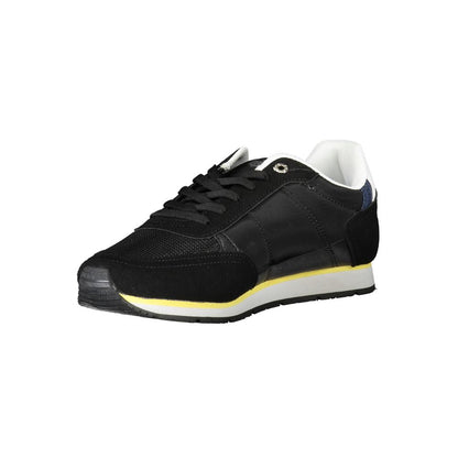 Black Polyester Sneaker