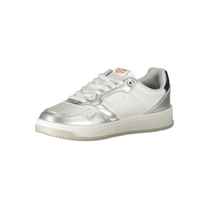 White Polyester Sneaker