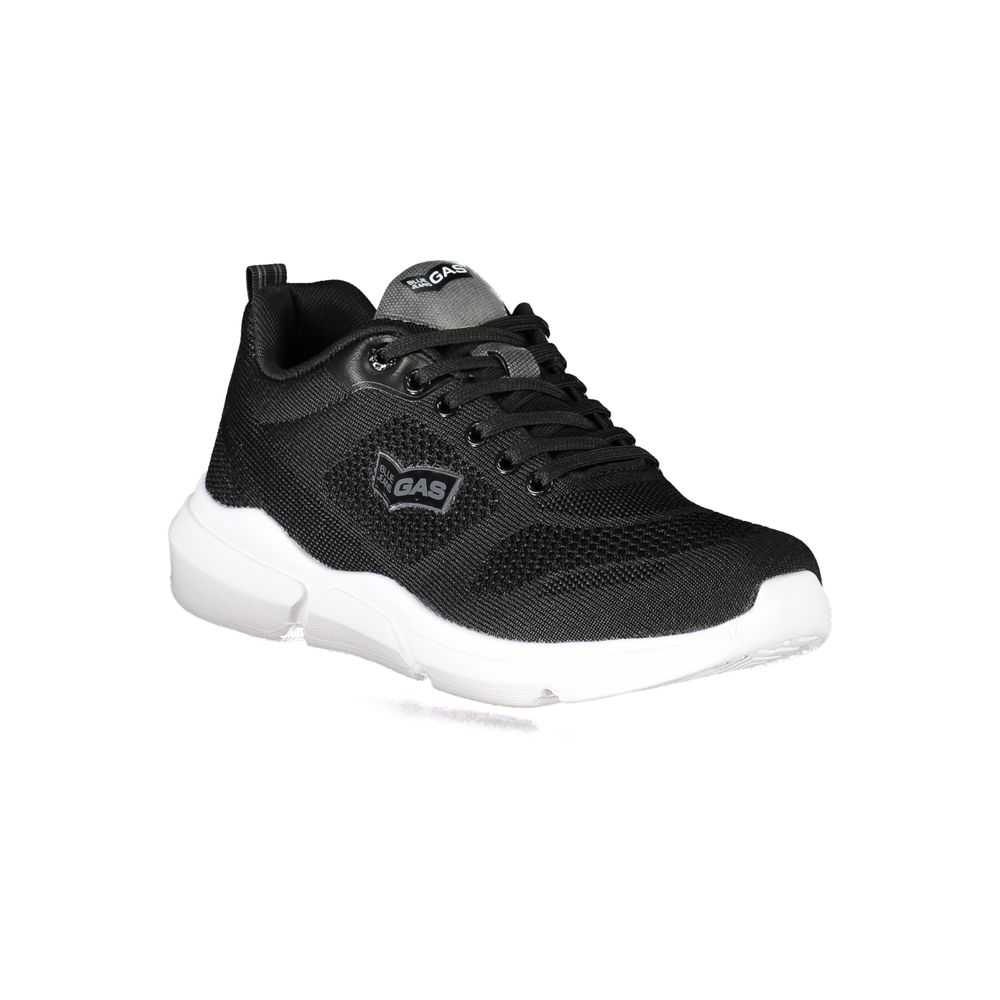 Black Polyester Sneaker