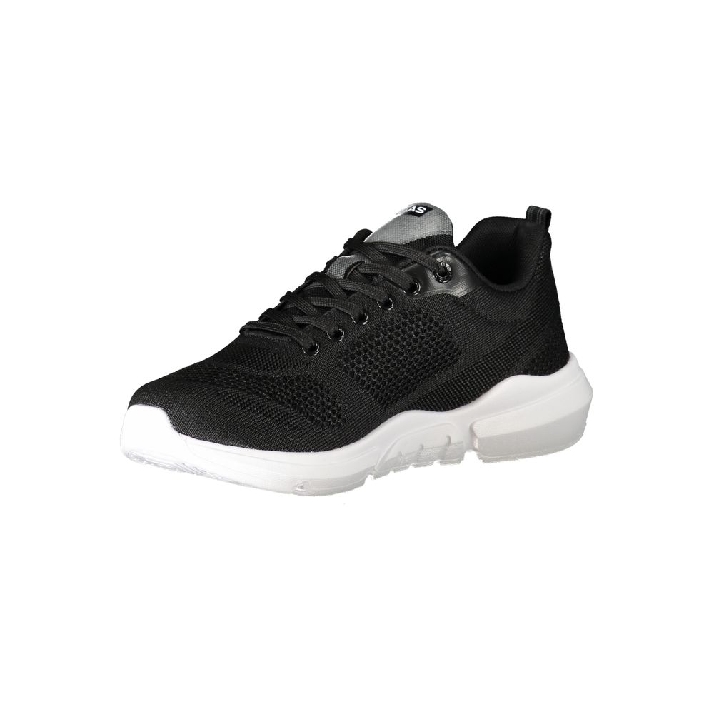 Black Polyester Sneaker