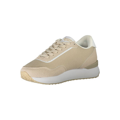 Beige Polyester Sneaker