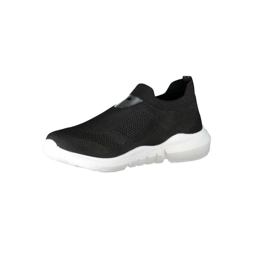 Black Polyester Sneaker