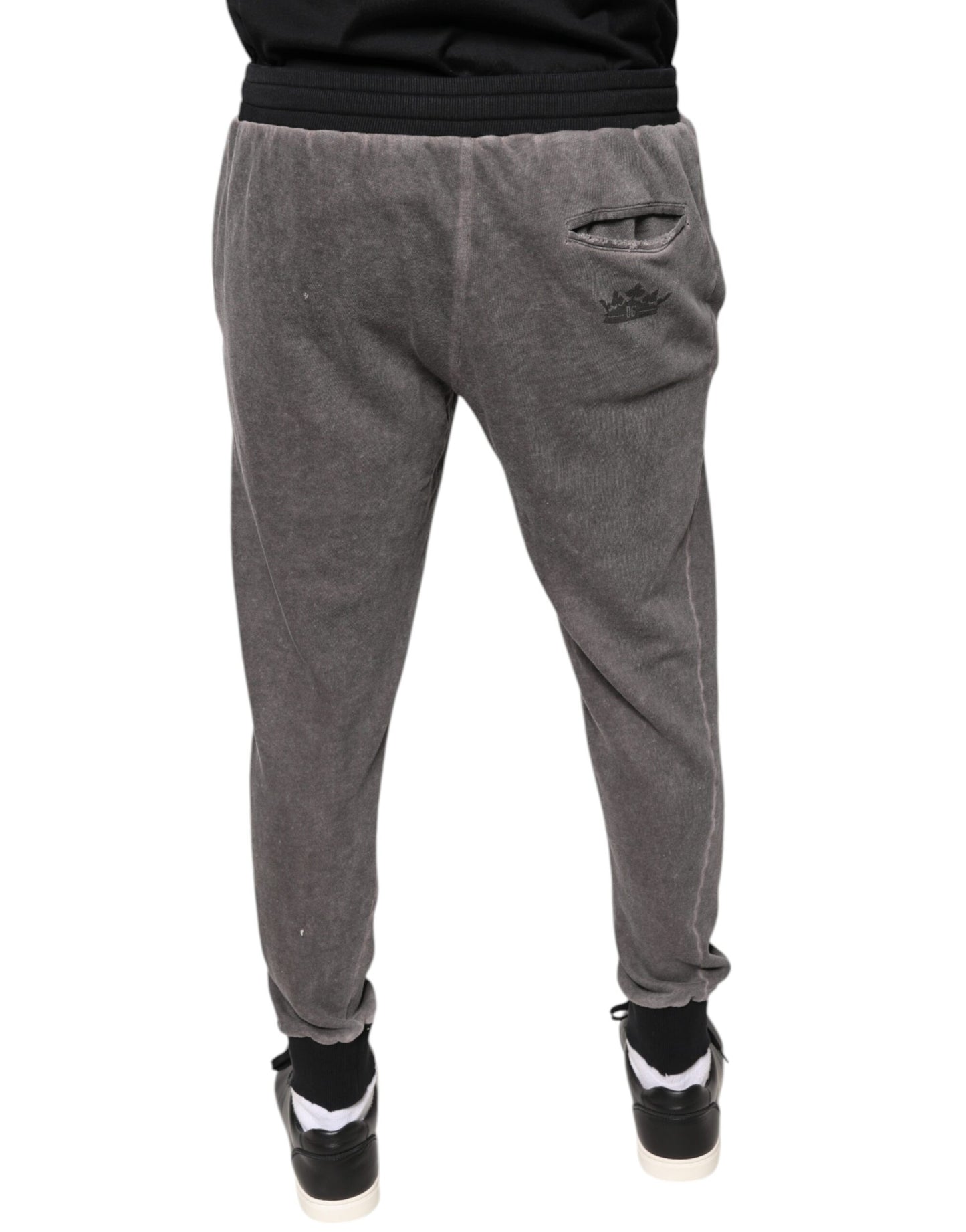 Gray Cotton Jogger Jogging Pants