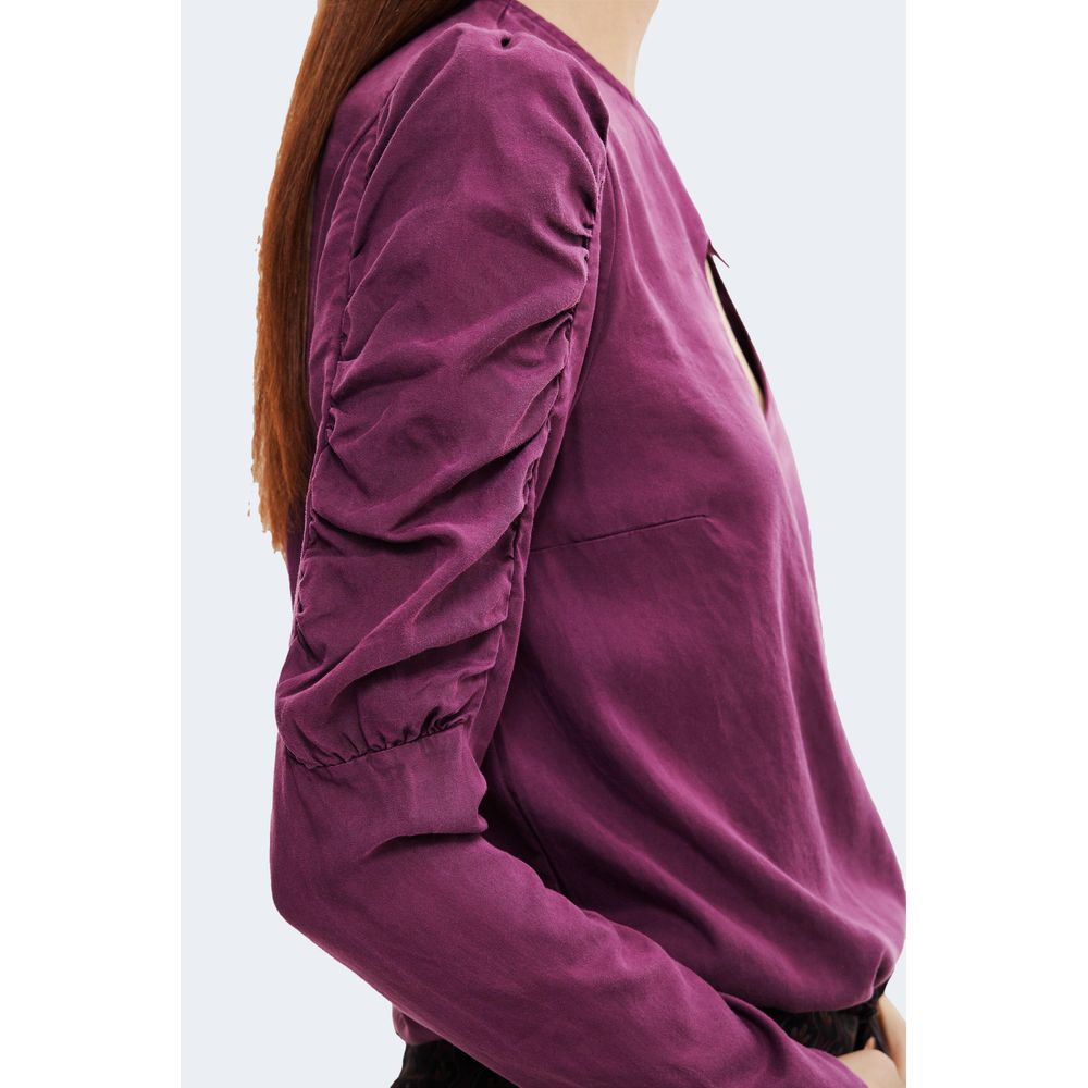 Purple Tencel Tops & T-Shirt