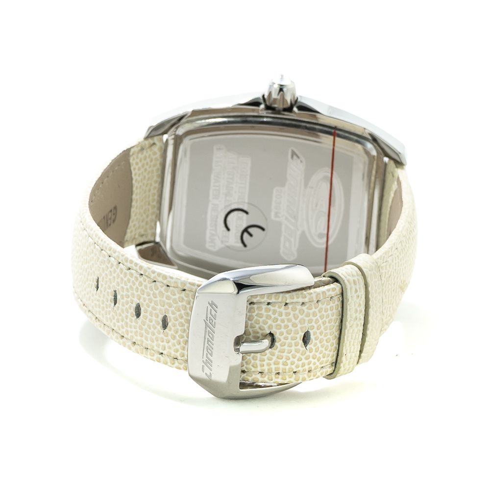 White Leather Watch