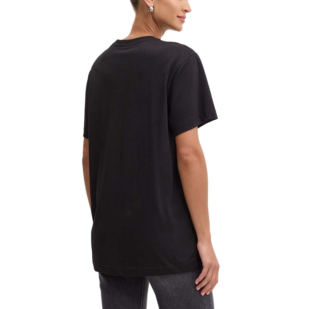 Black Cotton Tops & T-Shirt