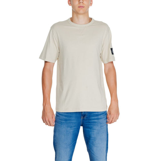 Beige Cotton Rigenerato T-Shirt