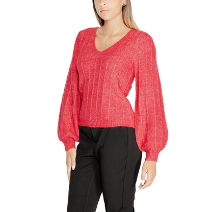 Pink Polyester Sweater