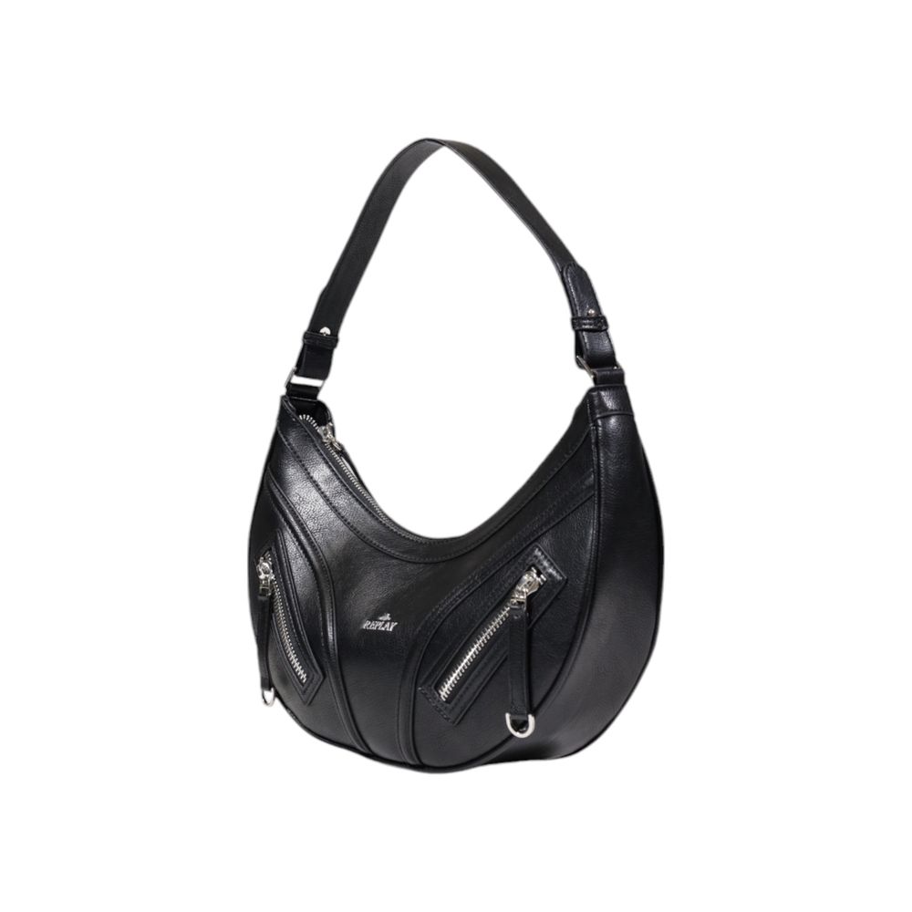 Black Polyester Handbag