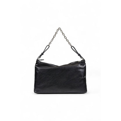 Black Polyester Handbag