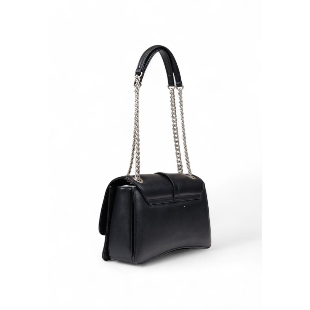 Black Polyester Handbag