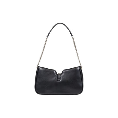 Black Polyester Handbag