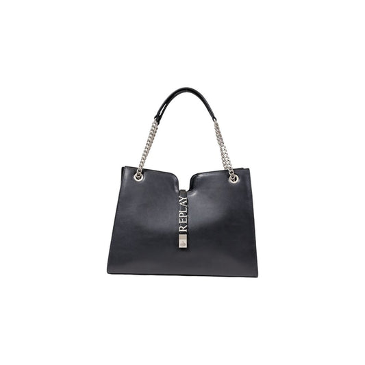 Black Polyester Handbag