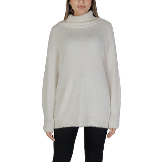 White Nylon Sweater