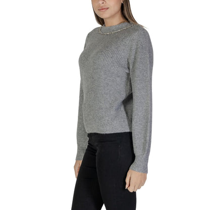 Gray Recycled Polyester Sweater