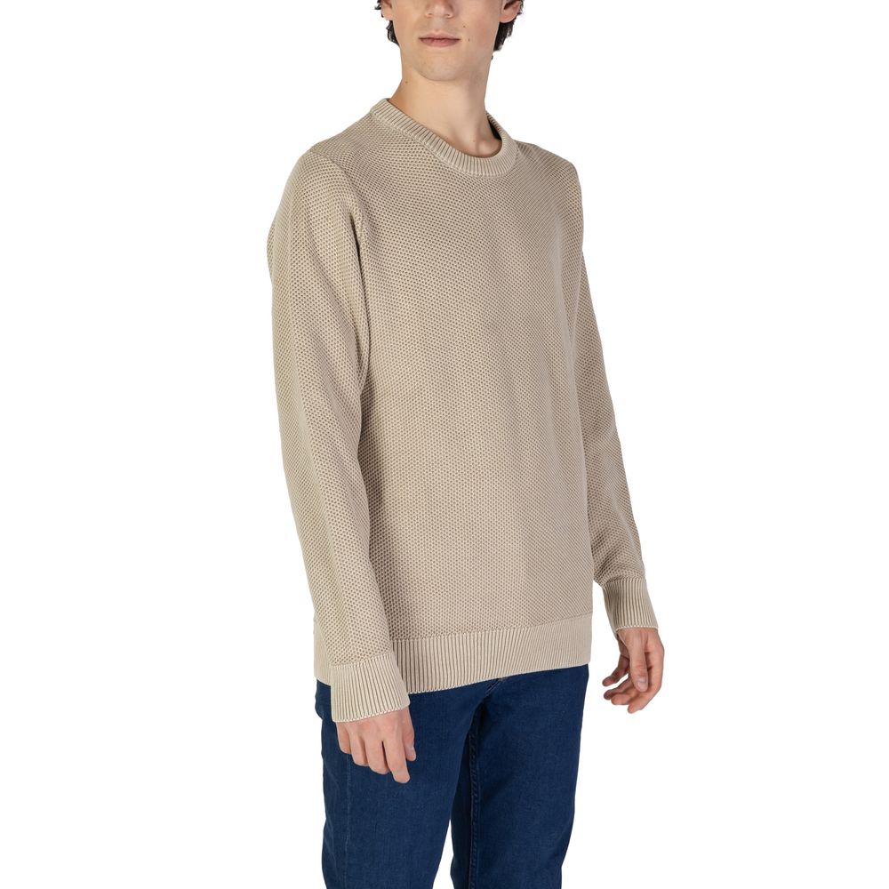 Beige Cotton Sweater