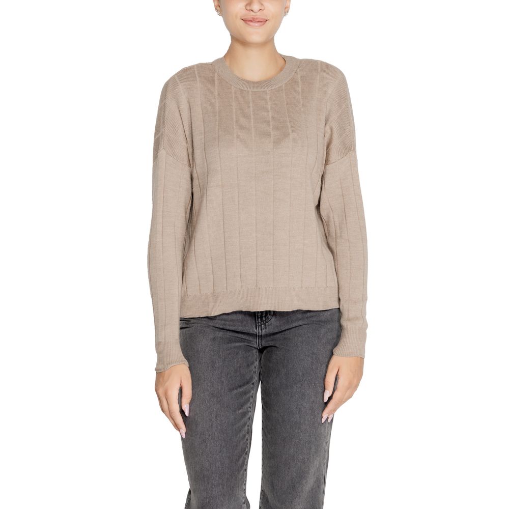 Beige Acrylic Sweater