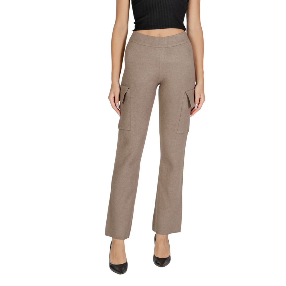 Beige Viscose Jeans & Pant