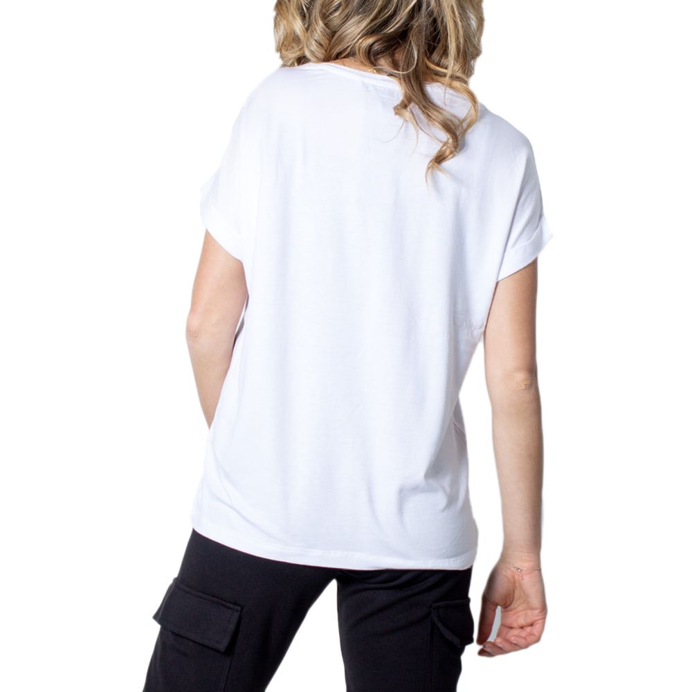 White Polyester Tops & T-Shirt