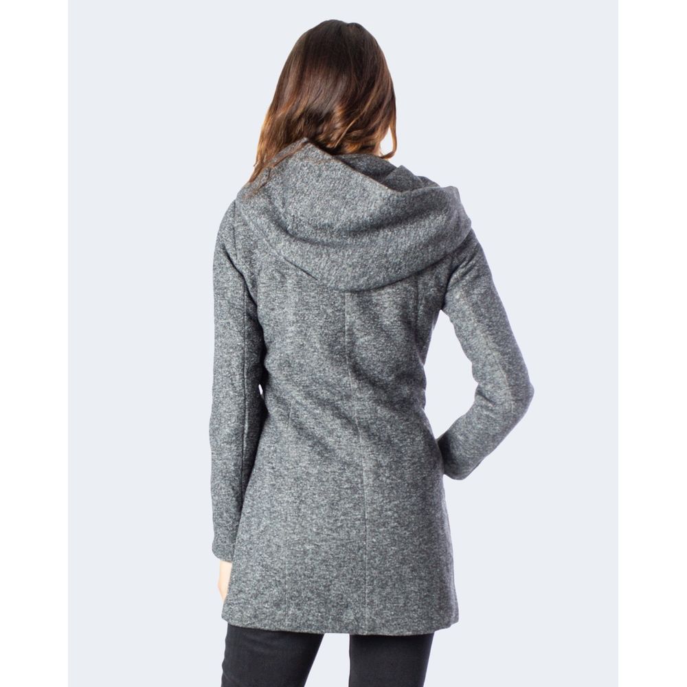 Gray Polyester Jackets & Coat