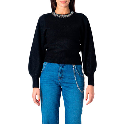 Black Polyester Sweater