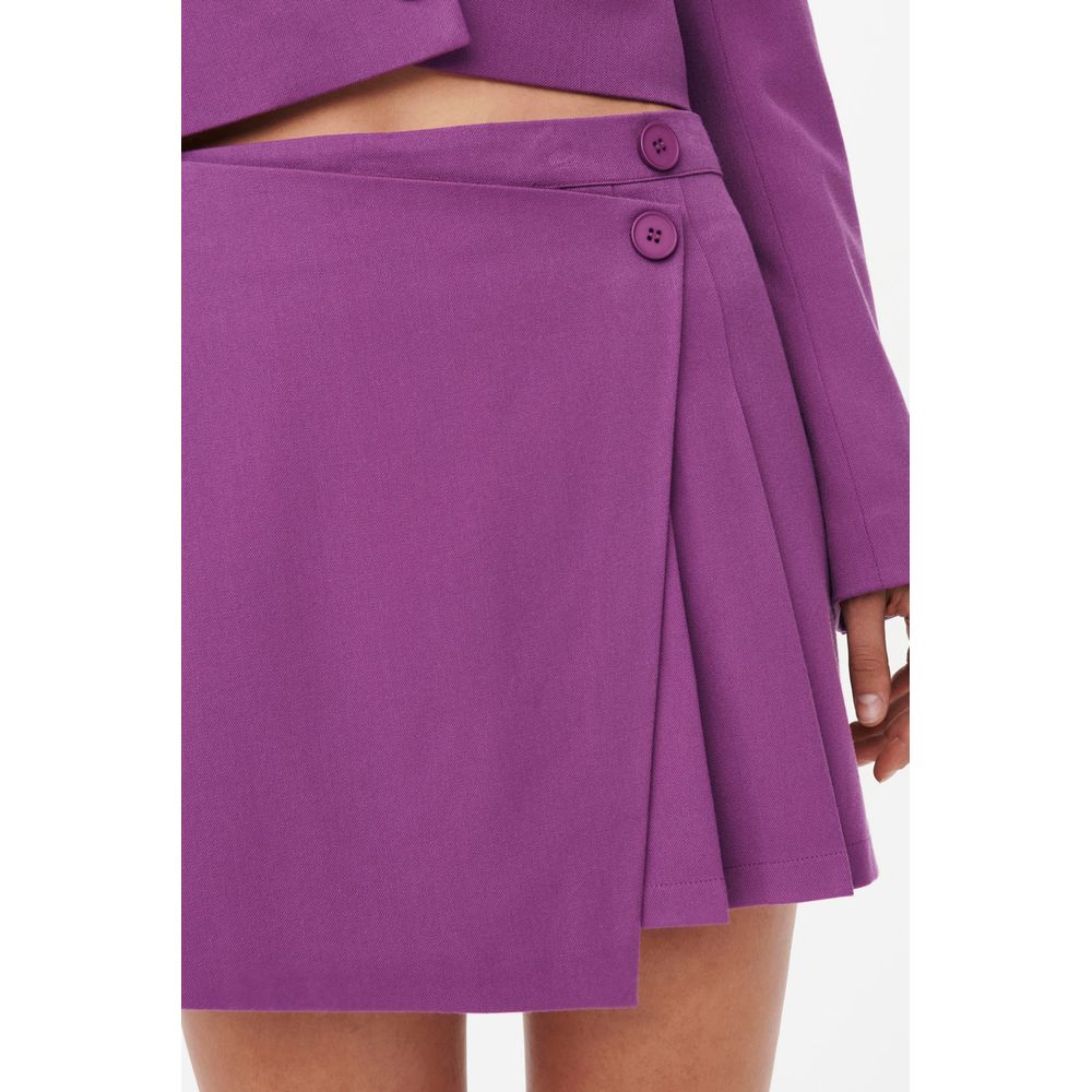 Purple Polyester Skirt