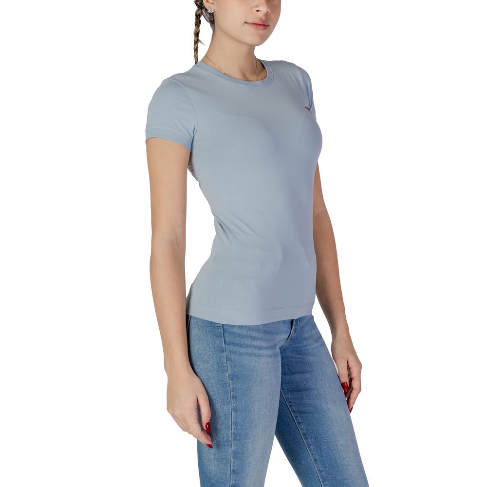 Blue Cotton Tops & T-Shirt