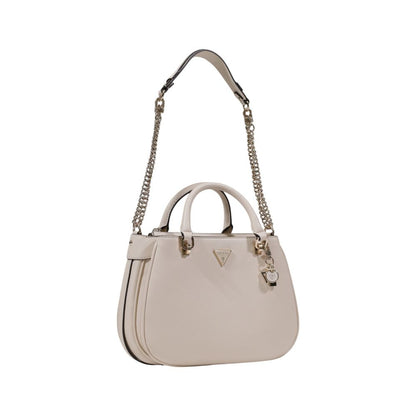 Cream Polyethylene Handbag