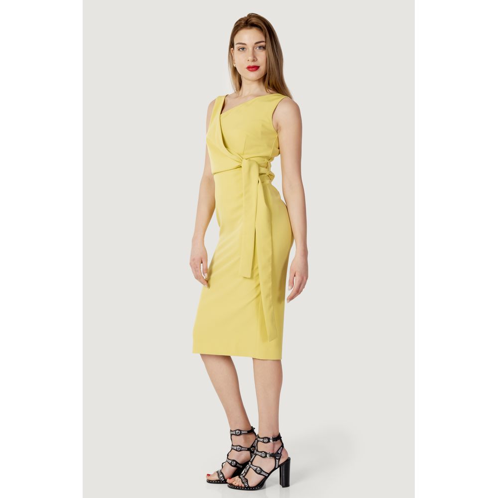 Yellow Polyester Dress