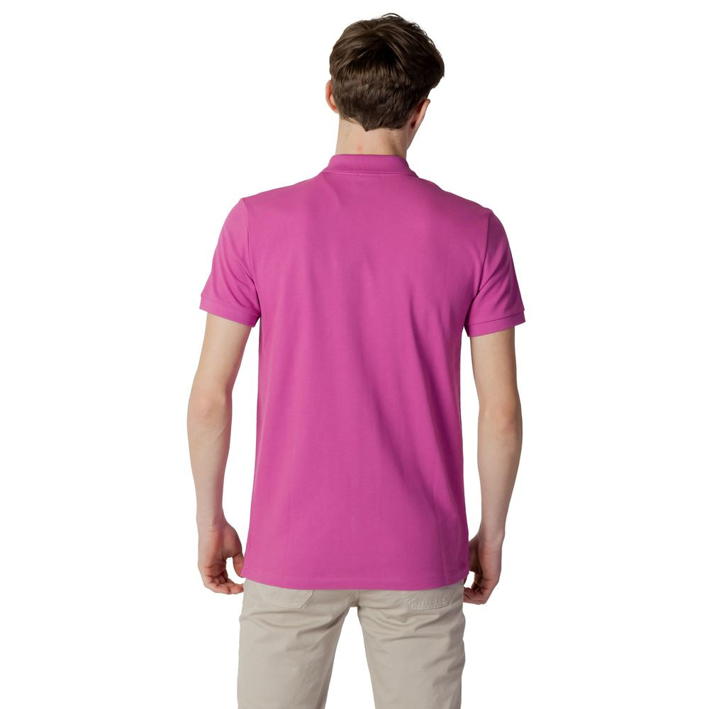 Pink Cotton Polo Shirt