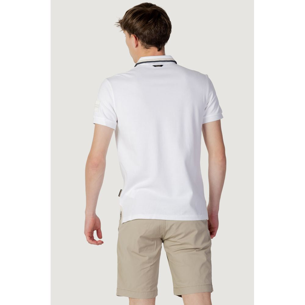 White Cotton Polo Shirt