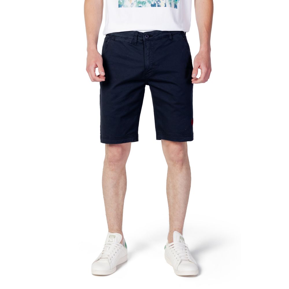 Blue Cotton Short