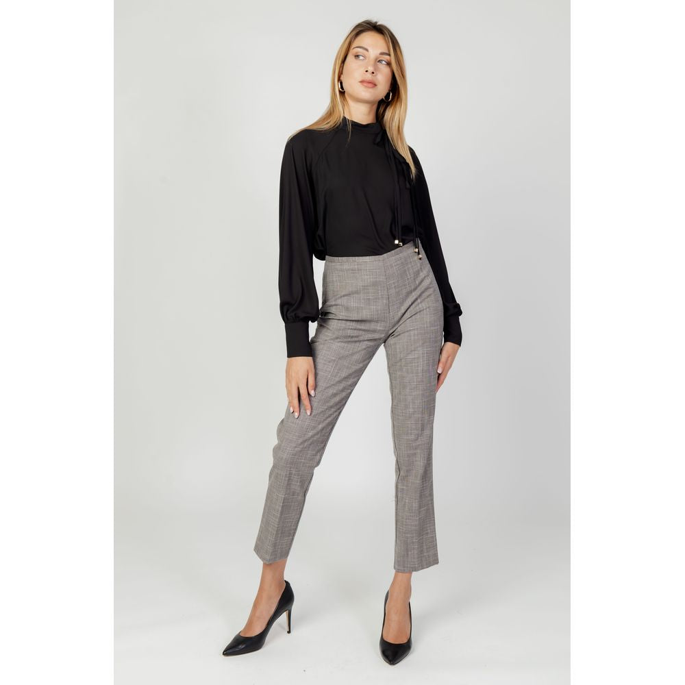 Gray Polyester Jeans & Pant