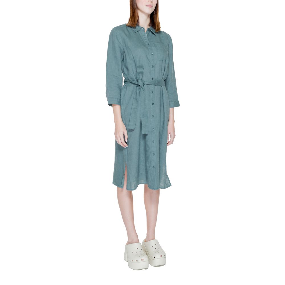 Green Linen Dress