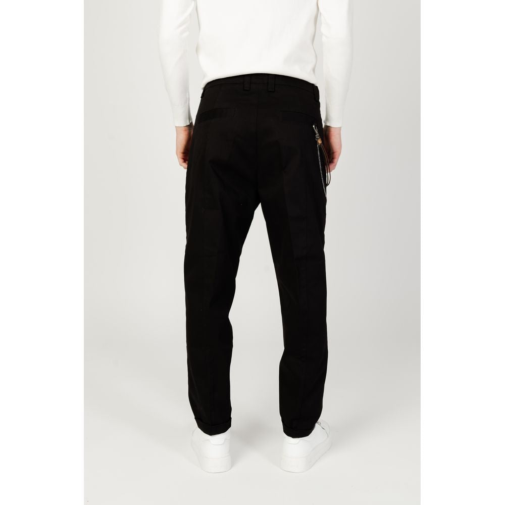 Black Cotton Jeans & Pant