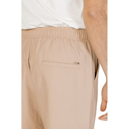 Beige Polyester Jeans & Pant