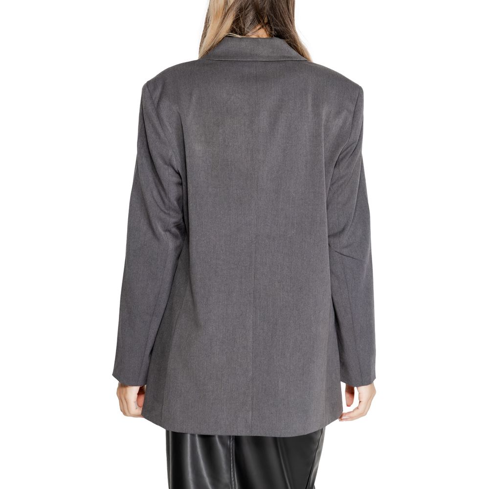 Gray Recycled Polyester Suits & Blazer