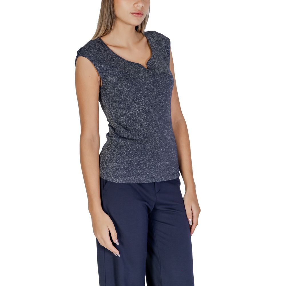 Blue Viscose Tops & T-Shirt