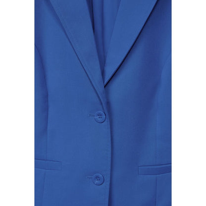 Blue Polyester Suits & Blazer