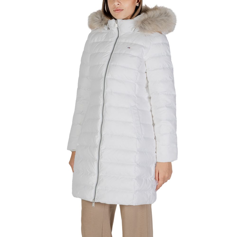 White Recycled Polyester Jackets & Coat