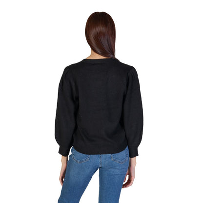 Black Recycled Polyester Cardigan