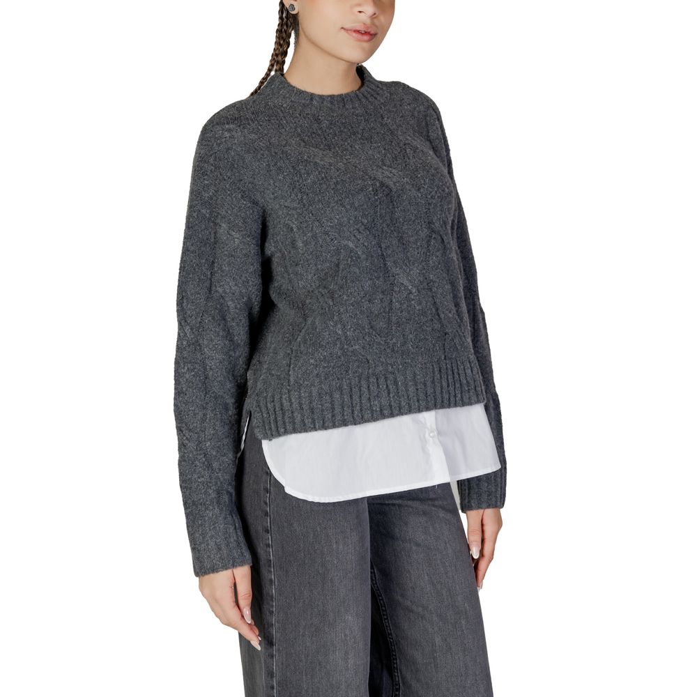 Gray Recycled Polyester Sweater