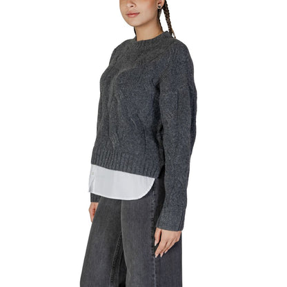 Gray Recycled Polyester Sweater